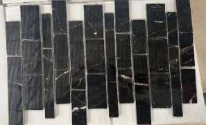 Estrada Mosaic Nero Brick Bone Mix