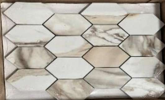 Calacatta Gold Mosaic Paonazzo Hexagone